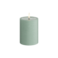 Unique Candles Led kaars 7,5 x 10 cm | Salvie groen | 3D vlam | Unique Candles  LDH00670