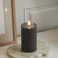 Led kaars 7,5 x 12,5 cm | Mocca | 3D vlam | Unique Candles LDH00661