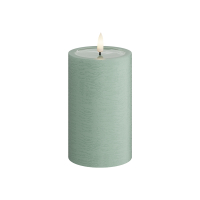 Unique Candles Led kaars 7,5 x 12,5 cm | Salvie groen | 3D vlam | Unique Candles  LDH00671