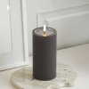 Led kaars 7,5 x 15 cm | Mocca | 3D vlam | Unique Candles LDH00662 - 2