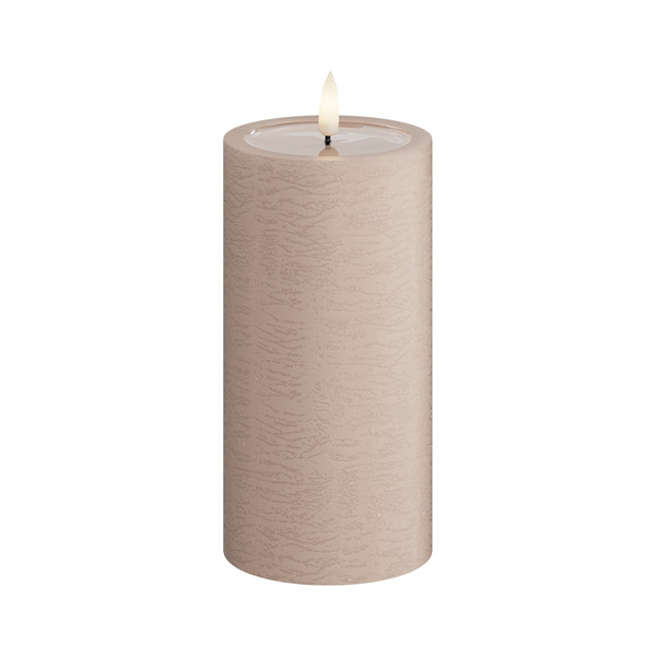 Unique Candles Led kaars 7,5 x 15 cm | Rose | 3D vlam | Unique Candles  LDH00677 - 1