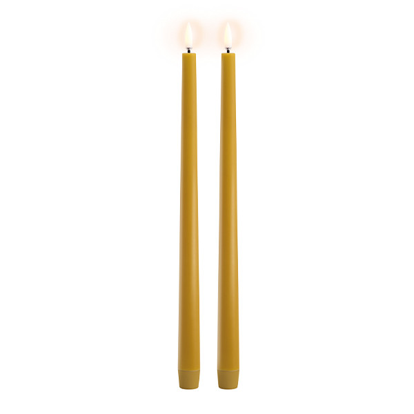 Uyuni Dinerkaars | Extra dun | Curry geel | 2,3 x 32 cm | 2-pack LUY00263 - 1