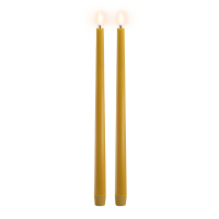Uyuni Dinerkaars | Extra dun | Curry geel | 2,3 x 32 cm | 2-pack LUY00263