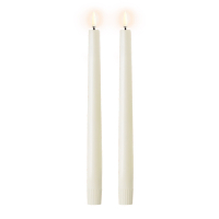 Uyuni Dinerkaars | Soft-fit cap | Ivoor | 2,3 x 25 cm | 2-pack