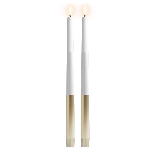 Uyuni Dinerkaars | Soft-fit cap | Wit en Goud | 2,3 x 32 cm | 2-pack LUY00289 - 2
