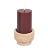 Uyuni Kaarsenhouder | Travertin | Beige | Ø 8 cm LUY00068 - 1
