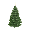 Uyuni Kerstboomkaars | Olijfgroen | 10 x 15 cm LUY00328 - 1