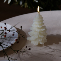 Uyuni Kerstboomkaars | Wit | 10 x 15 cm LUY00325