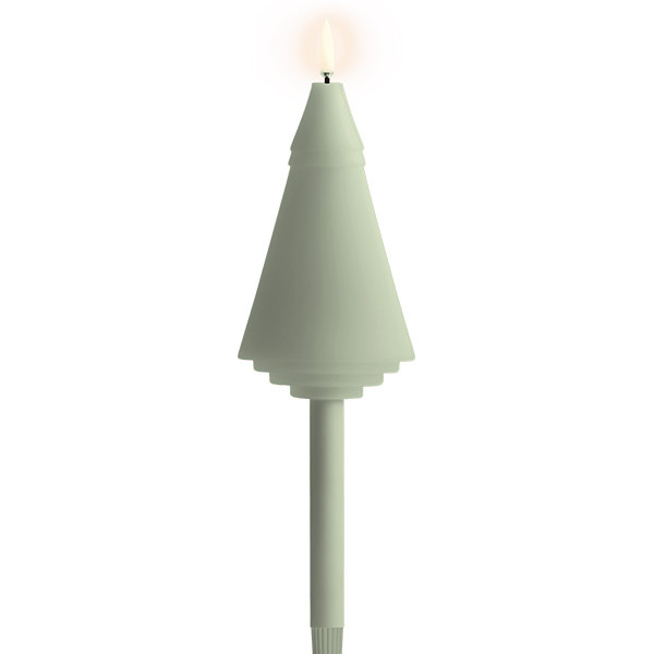 Uyuni Kerstboomkaars op steel | Smal | Saliegroen | 1,3x25cm LUY00295 - 2