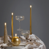 Uyuni LED Kegelkaars | Champagne | Glitter | 5,8 x 21,5 cm LUY00092 - 4