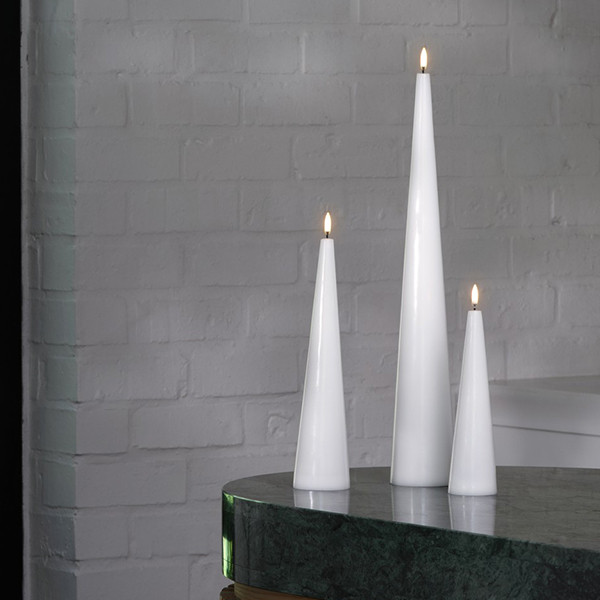 Uyuni LED Kegelkaars | Wit | 8,3 x 50 cm LUY00095 - 3