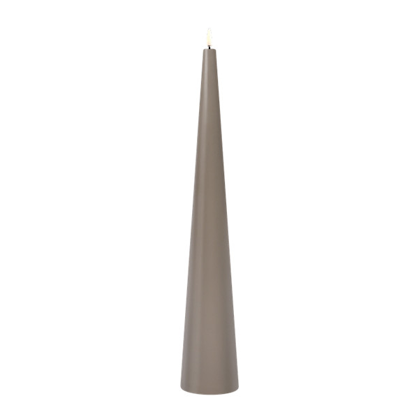 Uyuni LED Kegelkaars | Zandsteen | 8,3 x 50 cm LUY00098 - 2