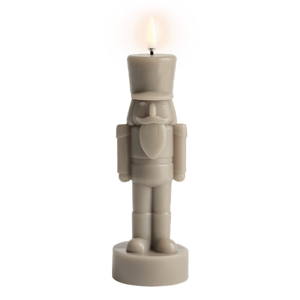 Uyuni LED Notenkrakerkaars | Zandsteen | 7 x 21 cm LUY00124 - 2