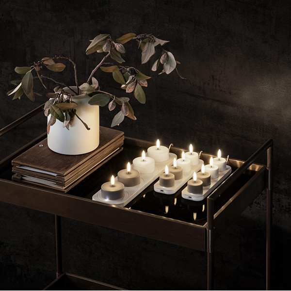 Uyuni Led Maxi waxinelichtjes | Oplaadbaar | Wit | 6 x 2,3 cm | 2-pack LUY00244 - 4