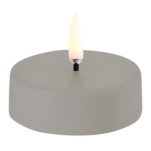 Uyuni Led Maxi waxinelichtjes | Oplaadbaar | Zandsteen | 6 x 2,3 cm | 2-pack LUY00242 - 2