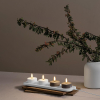 Uyuni Led Maxi waxinelichtjes | Oplaadbaar | Zandsteen | 6 x 2,3 cm | 2-pack LUY00242 - 4