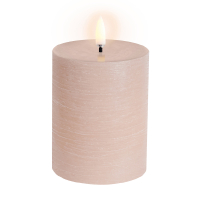 Uyuni Led kaars | Beige | Rustiek | 7,8 x 10 cm LUY00145