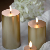 Uyuni Led kaars | Goud | Glad | 7,8 x 15 cm LUY00155 - 1