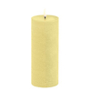 Uyuni Led kaars | Tarwegeel | Rustiek |  7,8 x 20,3 cm LUY00223 - 1
