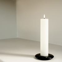 Uyuni Led kaars | Wit | 5 x 14,5 cm