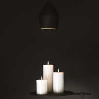 Uyuni Led kaars | Wit | 7,8 x 15 cm LUY00176