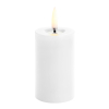 Uyuni Led kaars | Wit | Gesmolten midden | 5 x 7,5 cm LUY00182 - 1