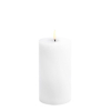 Uyuni Led kaars | Wit | Rustiek | Gesmolten midden | 7,8 x 15 cm LUY00184 - 1