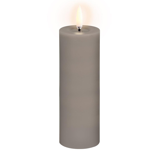 Uyuni Led kaars | Zandsteen | Gesmolten midden | 5 x 14,5 cm LUY00205 - 1