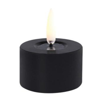 Uyuni Led kaars | Zwart | Gesmolten midden | 5 x 2,8 cm LUY00193