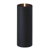 Uyuni Led kaars | Zwart | Verhoogde rand | 7,8 x 20,3 cm LUY00198 - 1
