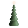 Uyuni Led kerstboomkaars | Glad | Olijfgroen | 10x20cm LUY00320 - 2