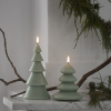 Uyuni Led kerstboomkaars | Glad | Saliegroen | 10x20cm LUY00321 - 1