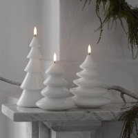 Uyuni Led kerstboomkaars | Glad | Wit | 13x15cm LUY00317