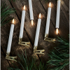 Uyuni Ledkaarsen met Clips | Wit en Gouden Clips | 13.8 cm |  6-pack LUY00057 - 5