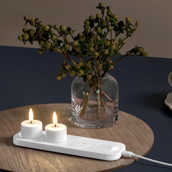 Uyuni Oplaasbasis | USB-C | Klein | 4 kaarsen LUY00232 - 1