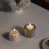 Uyuni led waxinelichtje | Oplaadbaar | Zandsteen | 3,9 x 2,3 cm | 2-pack LUY00241 - 1