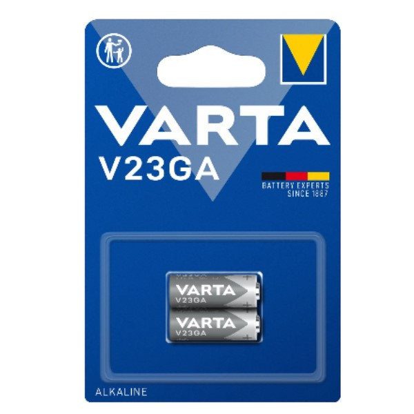 Varta V23GA / MN21 / A23 Alkaline 23V batterij 2 stuks AVA00172 - 1