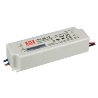 Vellight Mean Well ledvoeding met constante stroom (20W, 12V, 1.67A, IP67) plastic behuizing  LVE00117