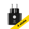 Aanbieding: 4x WOOX R6169 Matter Smart Plug met energiemeter | Max. 3680W | Zwart (NL) LWO00103 - 1
