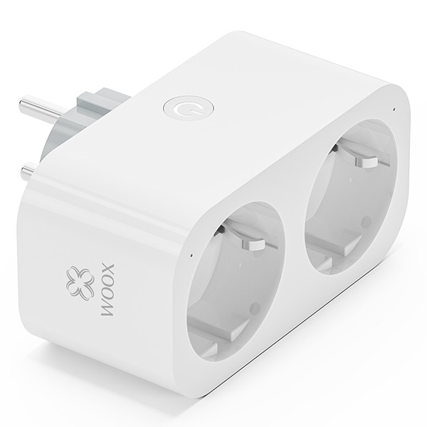 WOOX R153 Slimme duo stekker met energiemeter | Max. 3680W | Wit (NL)  LWO00093 - 3