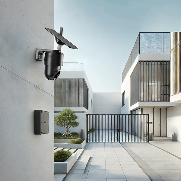 WOOX R4250 Smart Outdoor PTZ battery camera 4G | Incl. Solar Panel | 350° | Zwart  LWO00109 - 4
