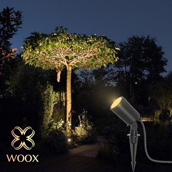 WOOX R5147 Smart Garden spotlight zwart | 3000-6500K + RGB | 520 lumen | 7W (40W)  LWO00072 - 3