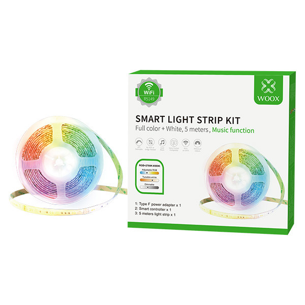 WOOX R5149 Smart led strip kit | 5 meter | 3000-6500K + RGB | 24W  LWO00073 - 1