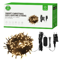 WOOX R5170 Slimme kerstverlichting | 40 meter | Warm wit (400 leds, Wifi, Muziek, IP44)  LWO00080