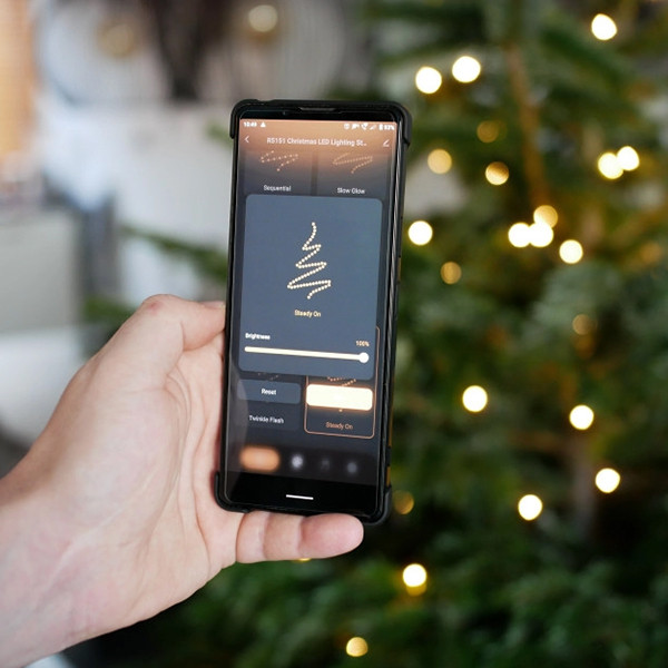 WOOX R5170 Slimme kerstverlichting | 40 meter | Warm wit (400 leds, Wifi, Muziek, IP44)  LWO00080 - 2