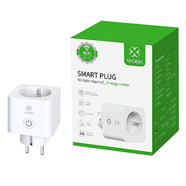 WOOX R6113 Smart Plug met energiemeter | Max. 3680W | Wit (NL)  LWO00075 - 1