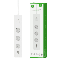 WOOX R6132 Slimme stekkerdoos met energiemeter | Max. 3680W | Wit  LWO00081