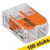 Wago 221-412 lasklem 2 x 0.2 - 4 mm2 voor alle kabelsoorten (100 stuks)  LWA00003