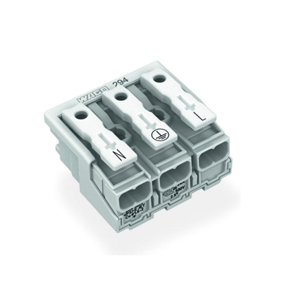 Wago 294-4013 steekklemaansluiting 3 x 0.5 - 2.5 mm2 voor alle kabelsoorten (1 stuk)  LWA00010 - 1