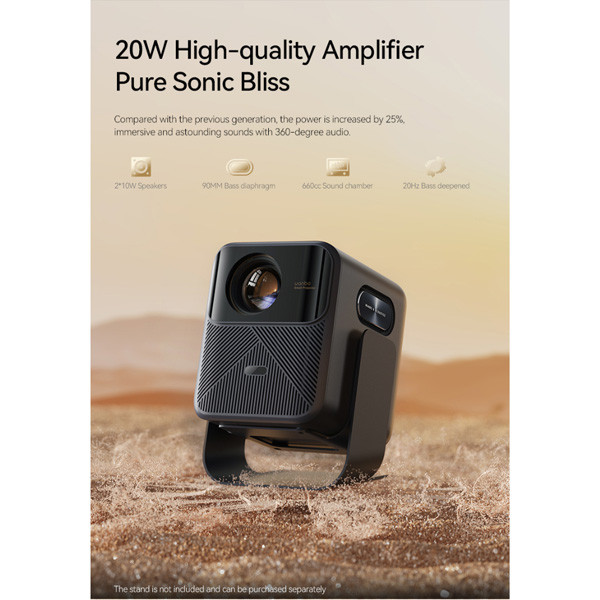 Wanbo Mozart 1 Pro Smart Projector 2025 | Full HD 1080p | 1200 ANSI lm | WiFi LWA00019 - 8